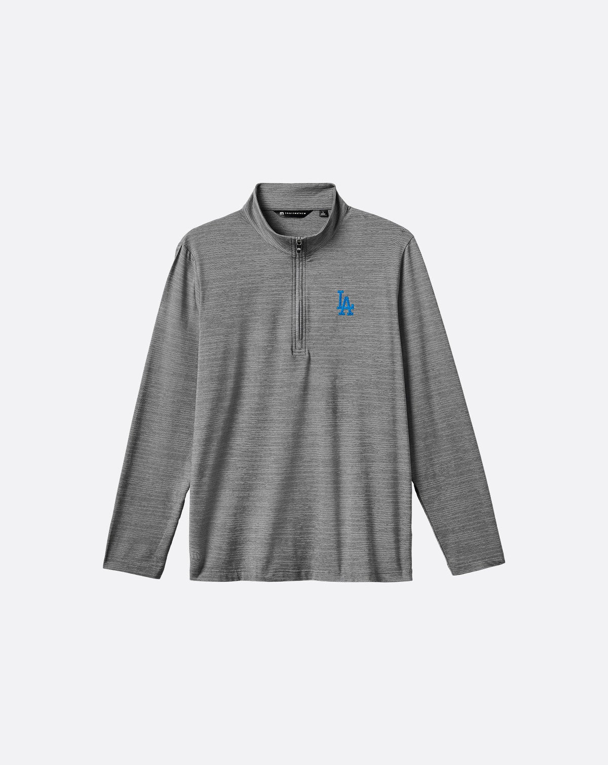 Los Angeles Dodgers The Heater Quarter Zip Sleet/Quiet Shade | Travis Mathew Best Seller