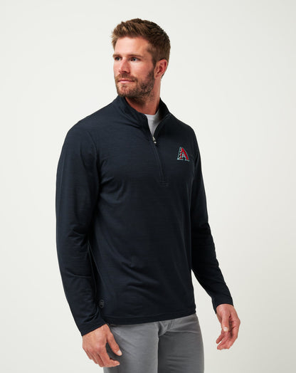 Arizona Diamondbacks The Heater Quarter Zip Black | Travis Mathew Best Seller