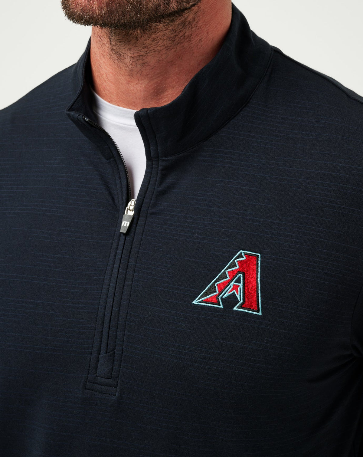 Arizona Diamondbacks The Heater Quarter Zip Black | Travis Mathew Best Seller