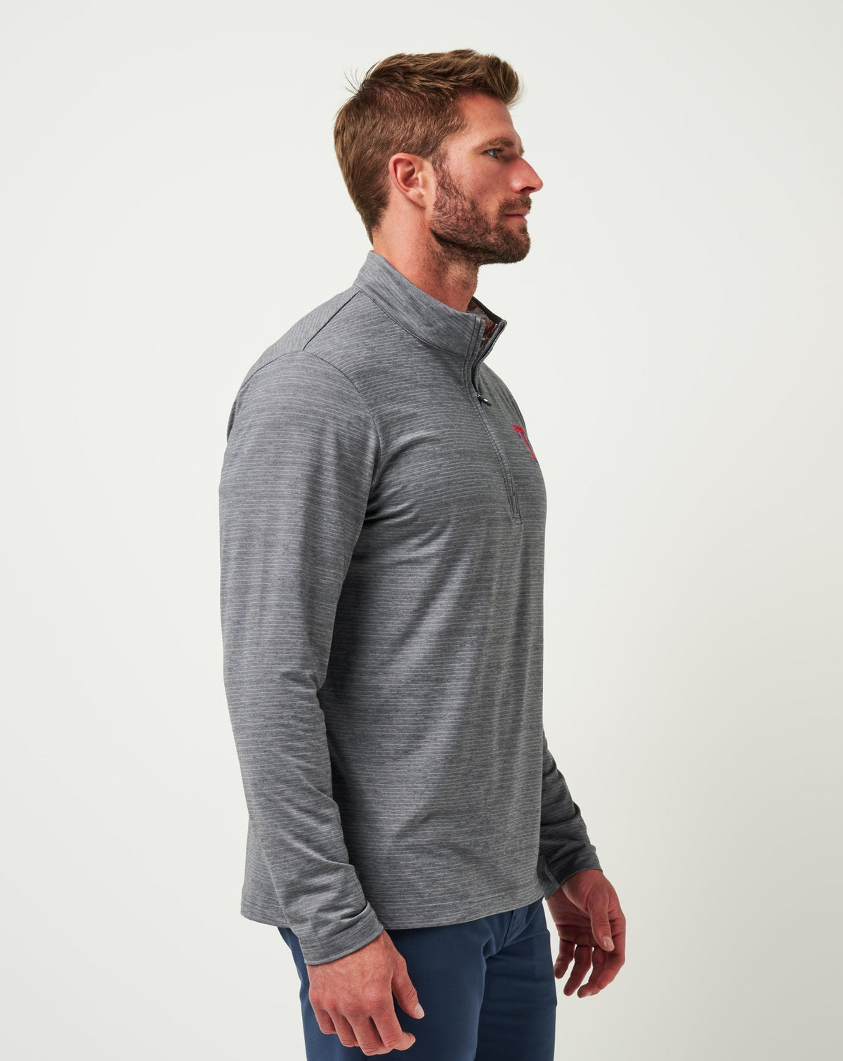 Texas Rangers The Heater Quarter Zip Sleet/Quiet Shade | Travis Mathew Trending