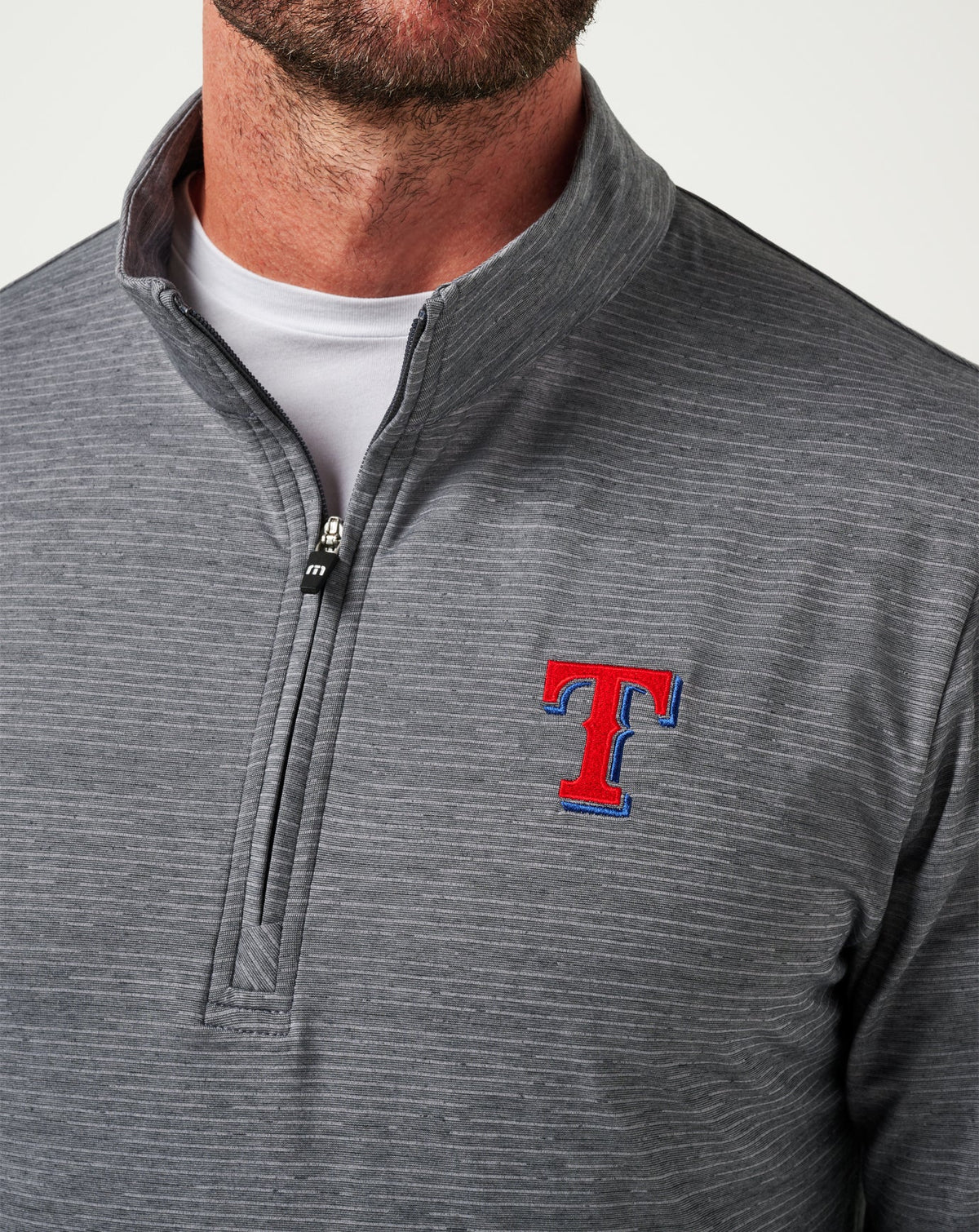 Texas Rangers The Heater Quarter Zip Sleet/Quiet Shade | Travis Mathew Trending