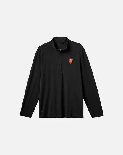 San Francisco Giants The Heater Quarter Zip Black | Travis Mathew Best Seller