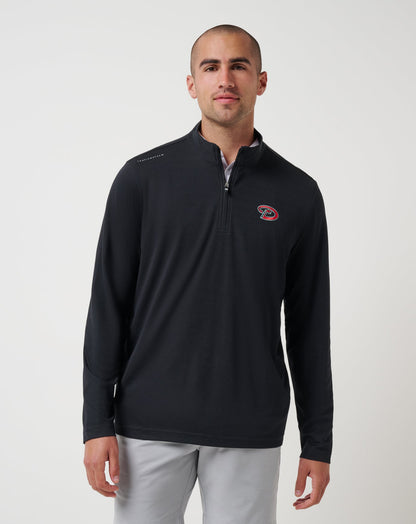 Arizona Diamondbacks Time To Tailgate Quarter Zip Black | Travis Mathew Signature