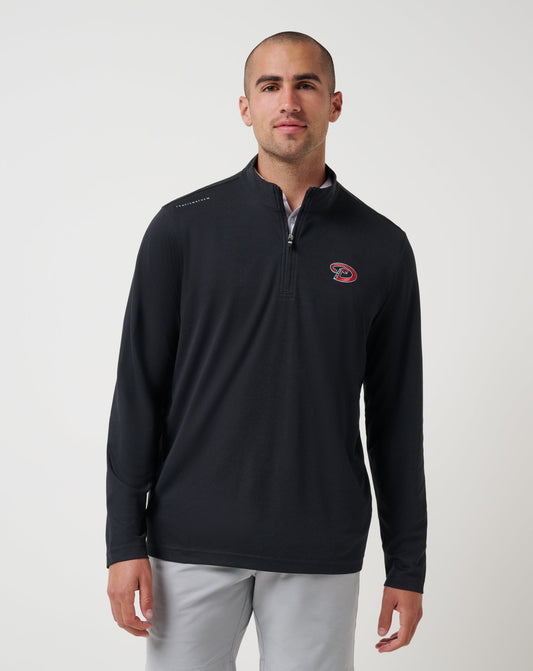 Arizona Diamondbacks Time To Tailgate Quarter Zip Black | Travis Mathew Signature