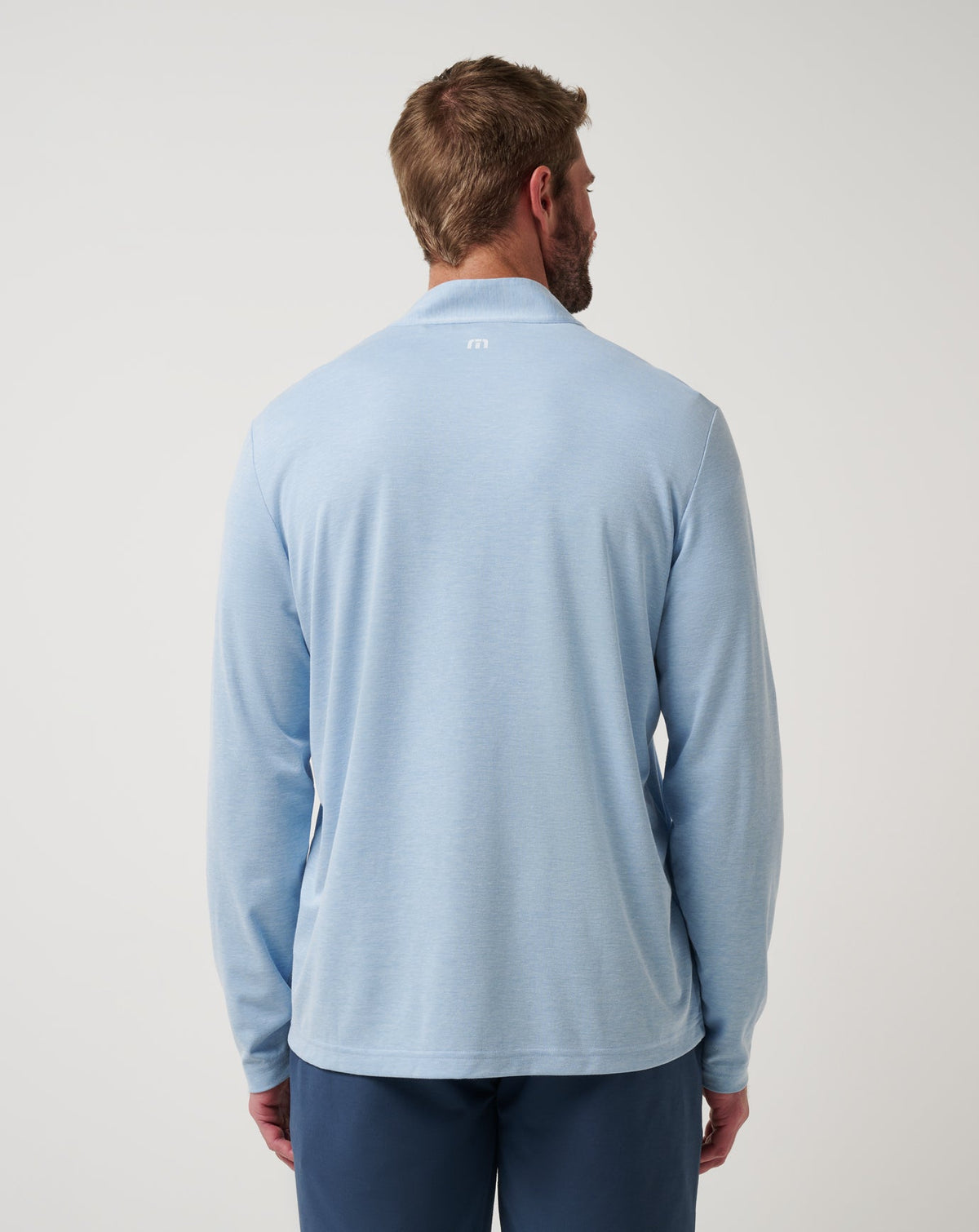 Texas Rangers Time To Tailgate Quarter Zip Heather Blue | Travis Mathew Top Pick