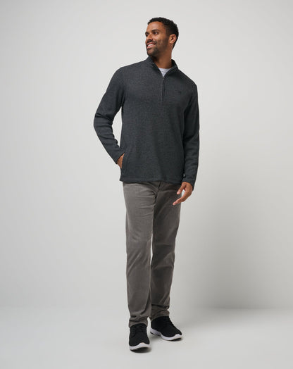 Last Sunset Quarter Zip Heather Dark Grey | Travis Mathew Signature