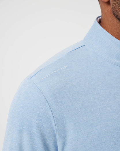 Kansas City Roayals Time To Tailgate Quarter Zip Heather Blue | Travis Mathew Discount