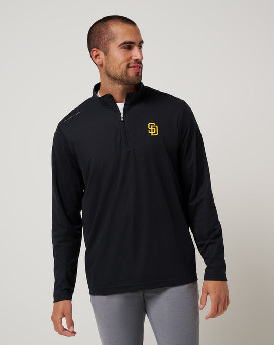 San Diego Padres Time To Tailgate Quarter Zip Black | Travis Mathew Trending