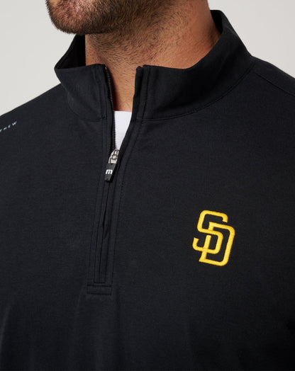 San Diego Padres Time To Tailgate Quarter Zip Black | Travis Mathew Trending