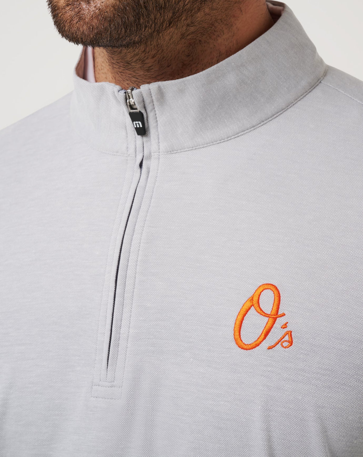Baltimore Orioles Time To Tailgate Quarter Zip Heather Grey | Travis Mathew Smart Buy