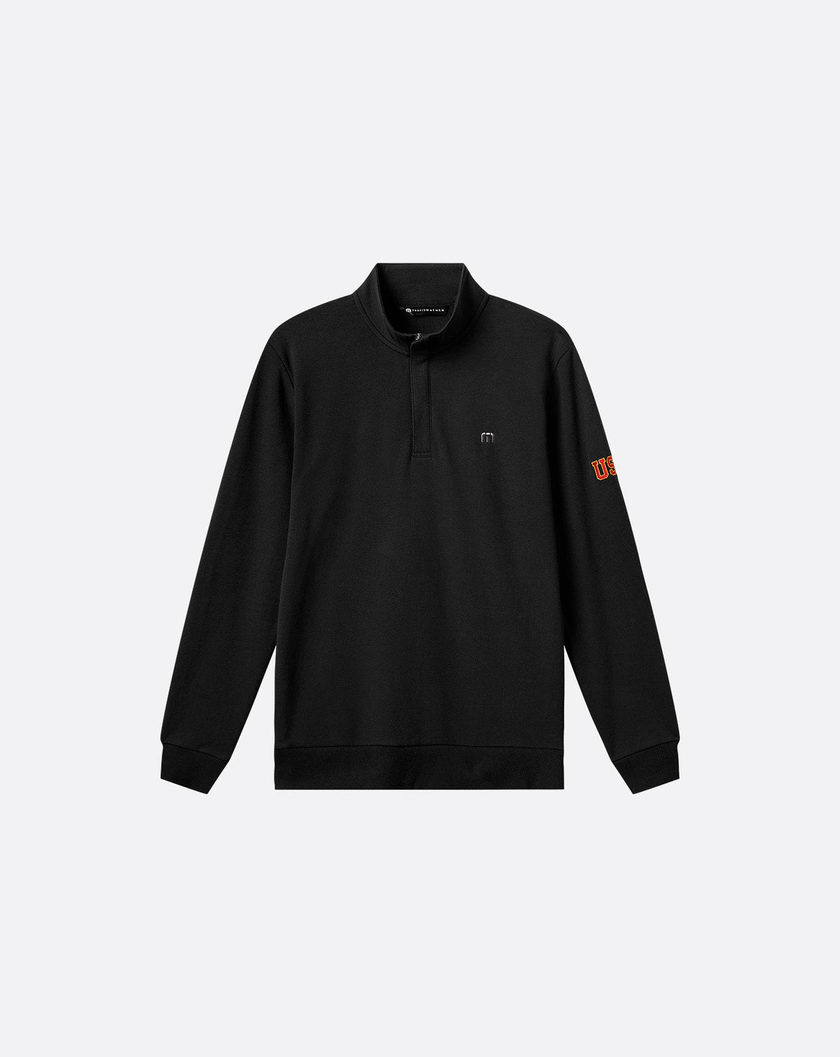 USC Cloud Quarter Zip 2.0 Black | Travis Mathew Value