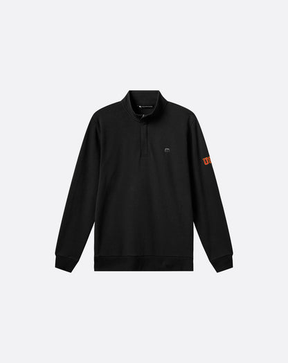USC Cloud Quarter Zip 2.0 Black | Travis Mathew Value