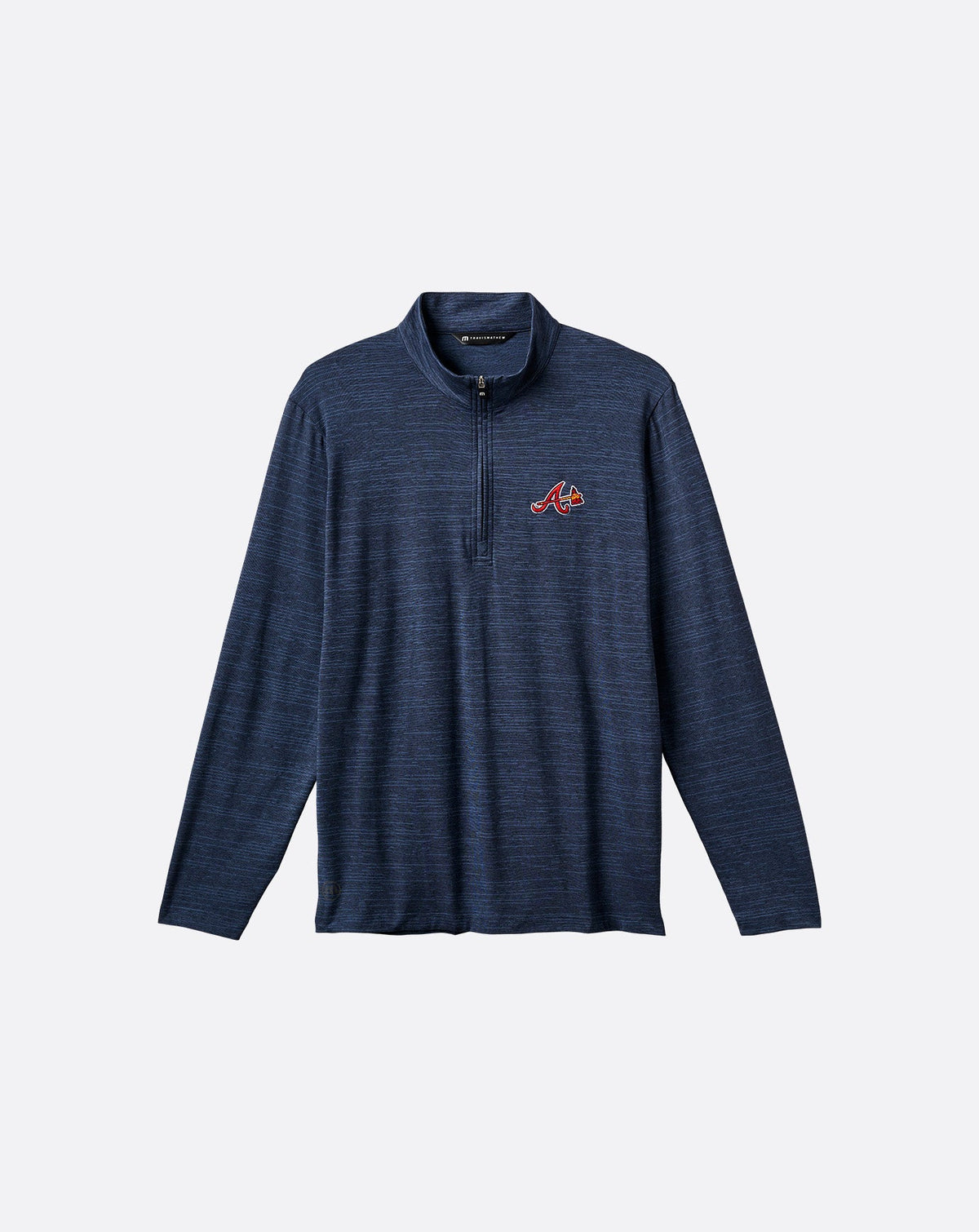 Atlanta Braves The Heater Quarter Zip Vintage Indigo/Black | Travis Mathew Top Pick