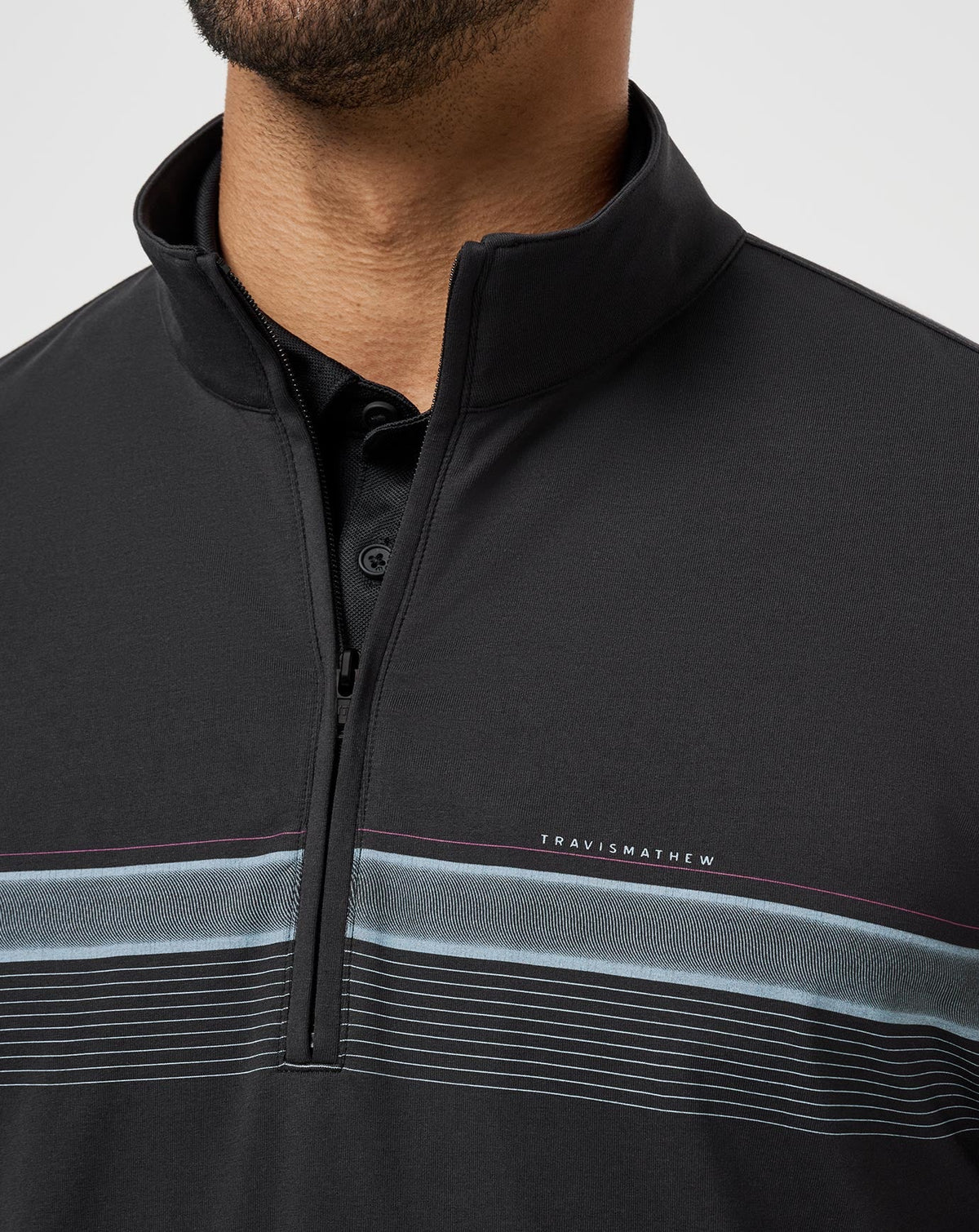 Nautical Adventure Quarter Zip Black | Travis Mathew Value