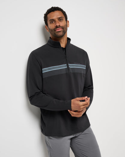Nautical Adventure Quarter Zip Black | Travis Mathew Value