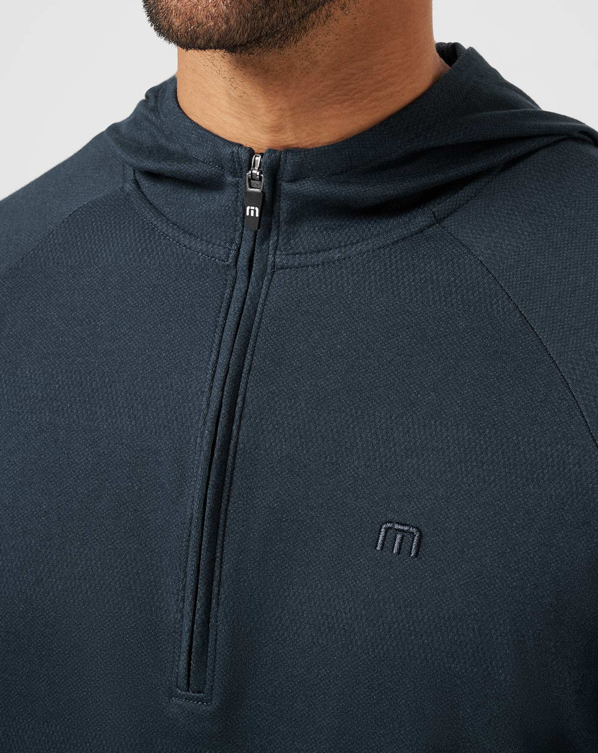 Country Hopping Hooded Quarter Zip Total Eclipse | Travis Mathew Smart Buy