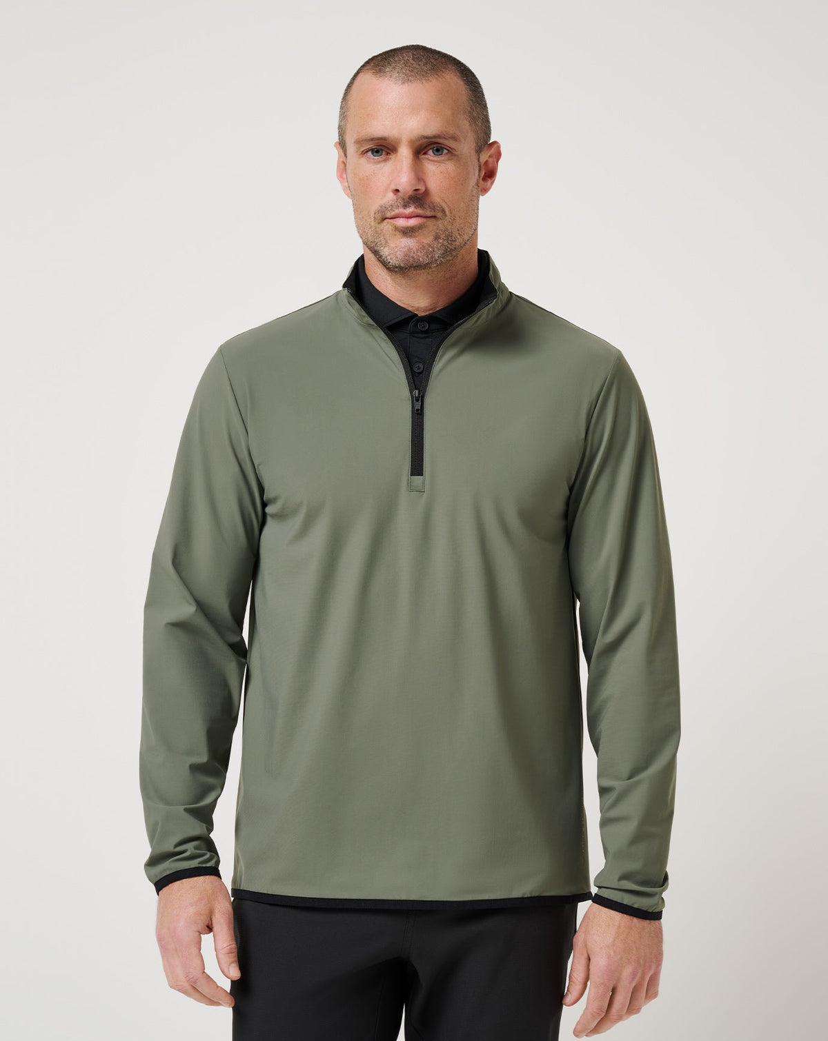 Jeep Tour Quarter Zip Dark Olive | Travis Mathew Customer Favorite