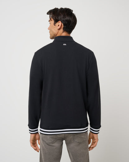 Happier Hour Quarter Zip Black | Travis Mathew Top Pick