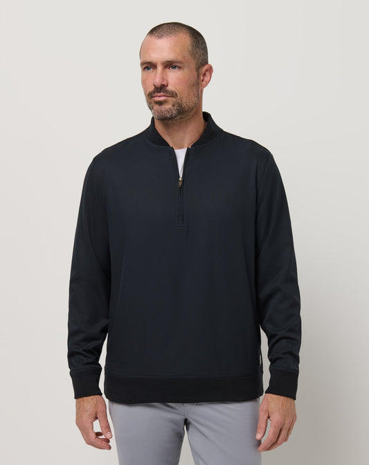 Highway Men Quarter Zip Black | Travis Mathew Smart Buy