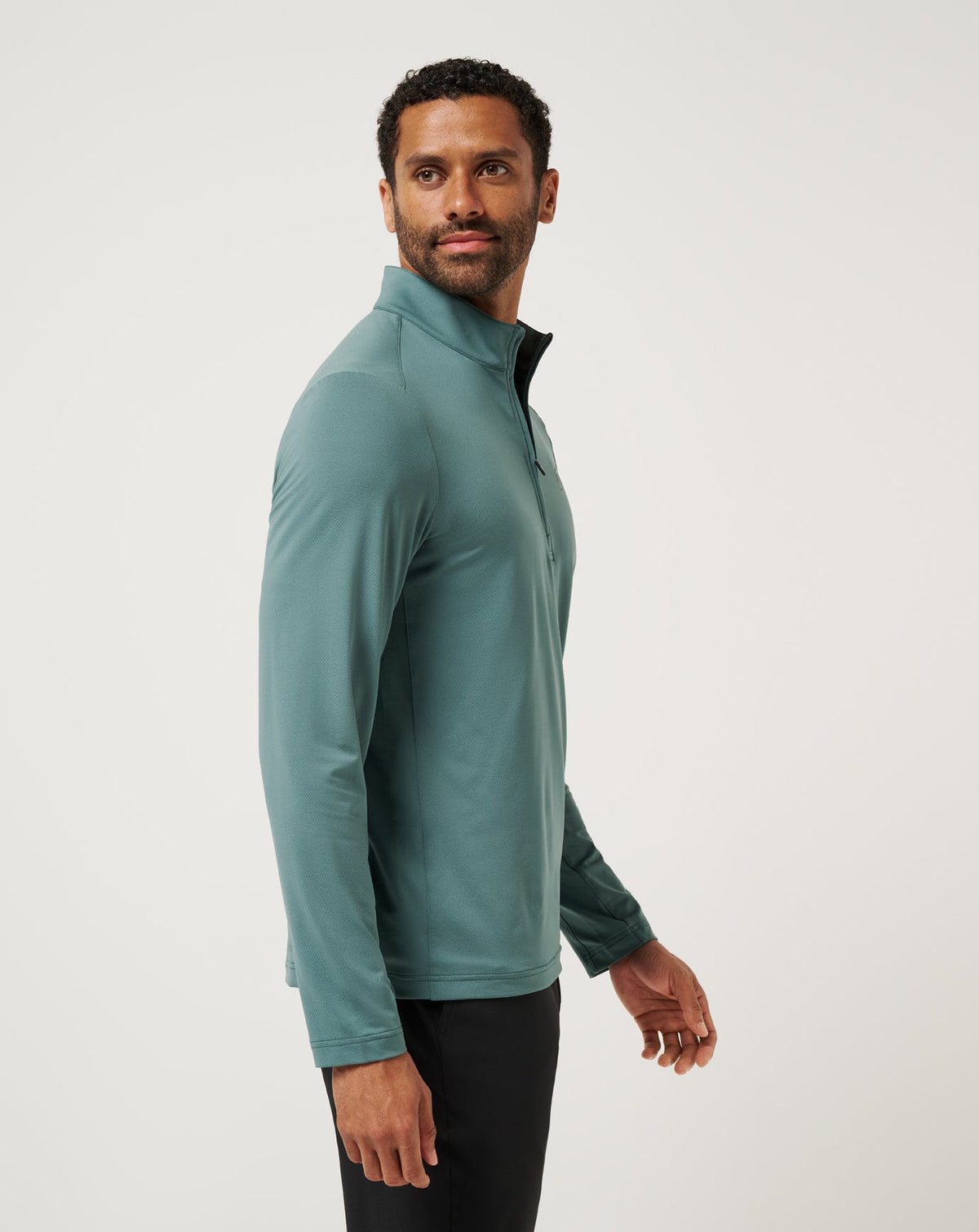 Heater Pro Quarter Zip Silver Pine | Travis Mathew Premium