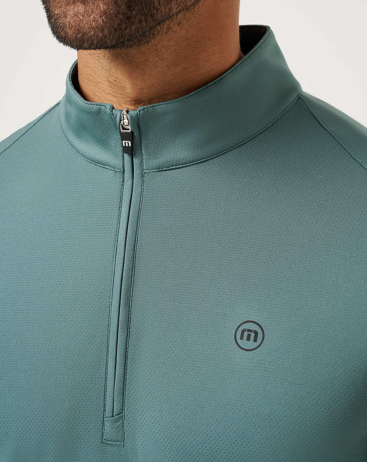 Heater Pro Quarter Zip Silver Pine | Travis Mathew Premium