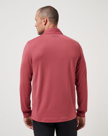 Heater Pro Quarter Zip Roan Rouge | Travis Mathew Classic