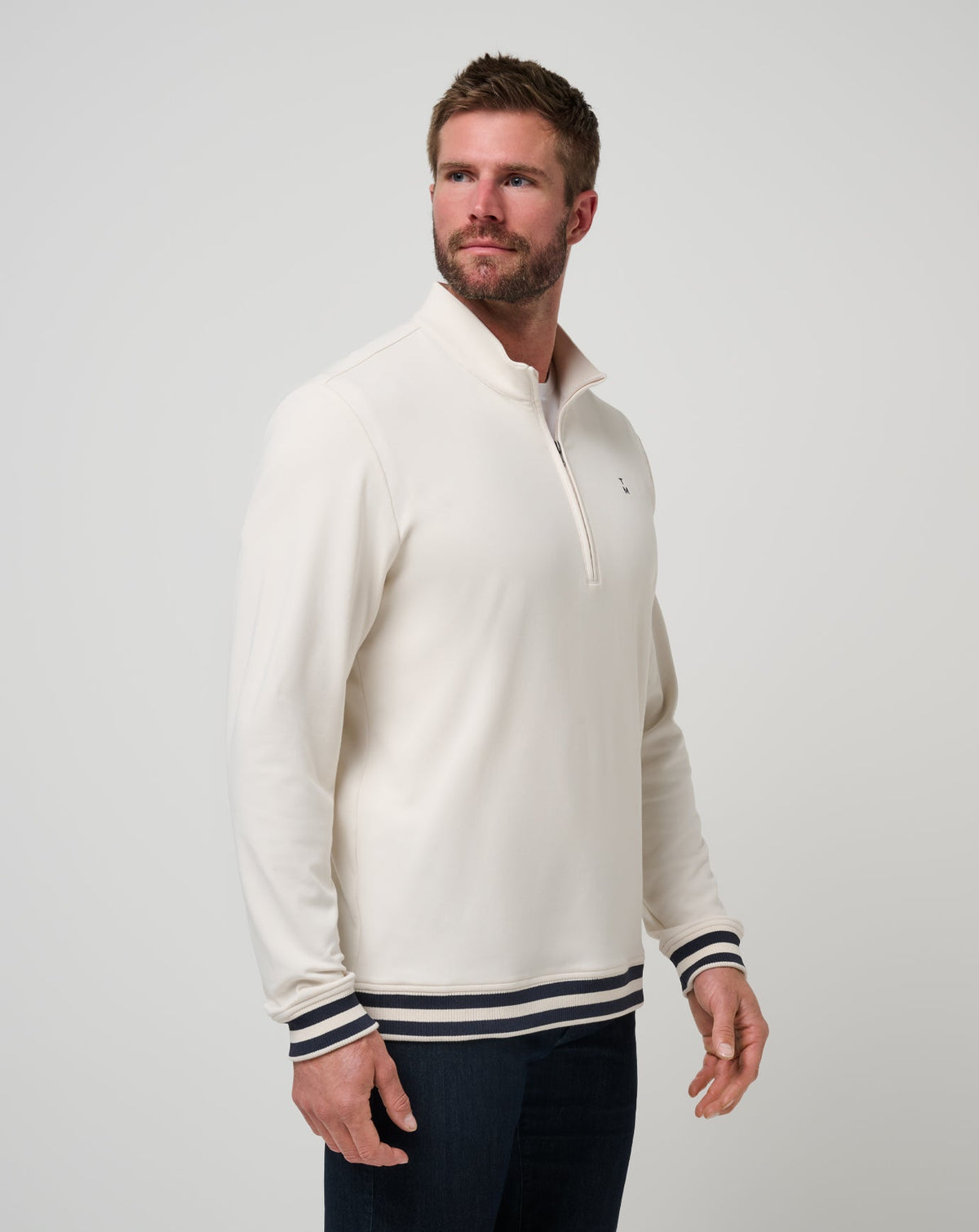 Happier Hour Quarter Zip Birch | Travis Mathew Special Offer