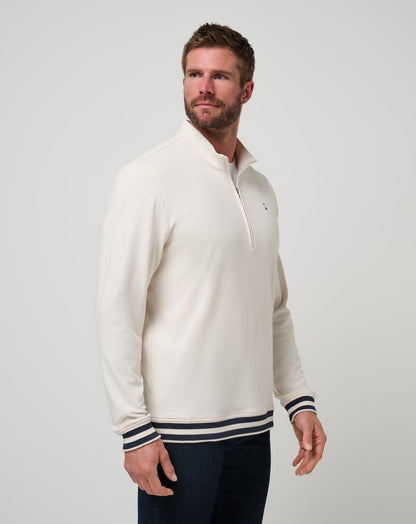 Happier Hour Quarter Zip Birch | Travis Mathew Special Offer