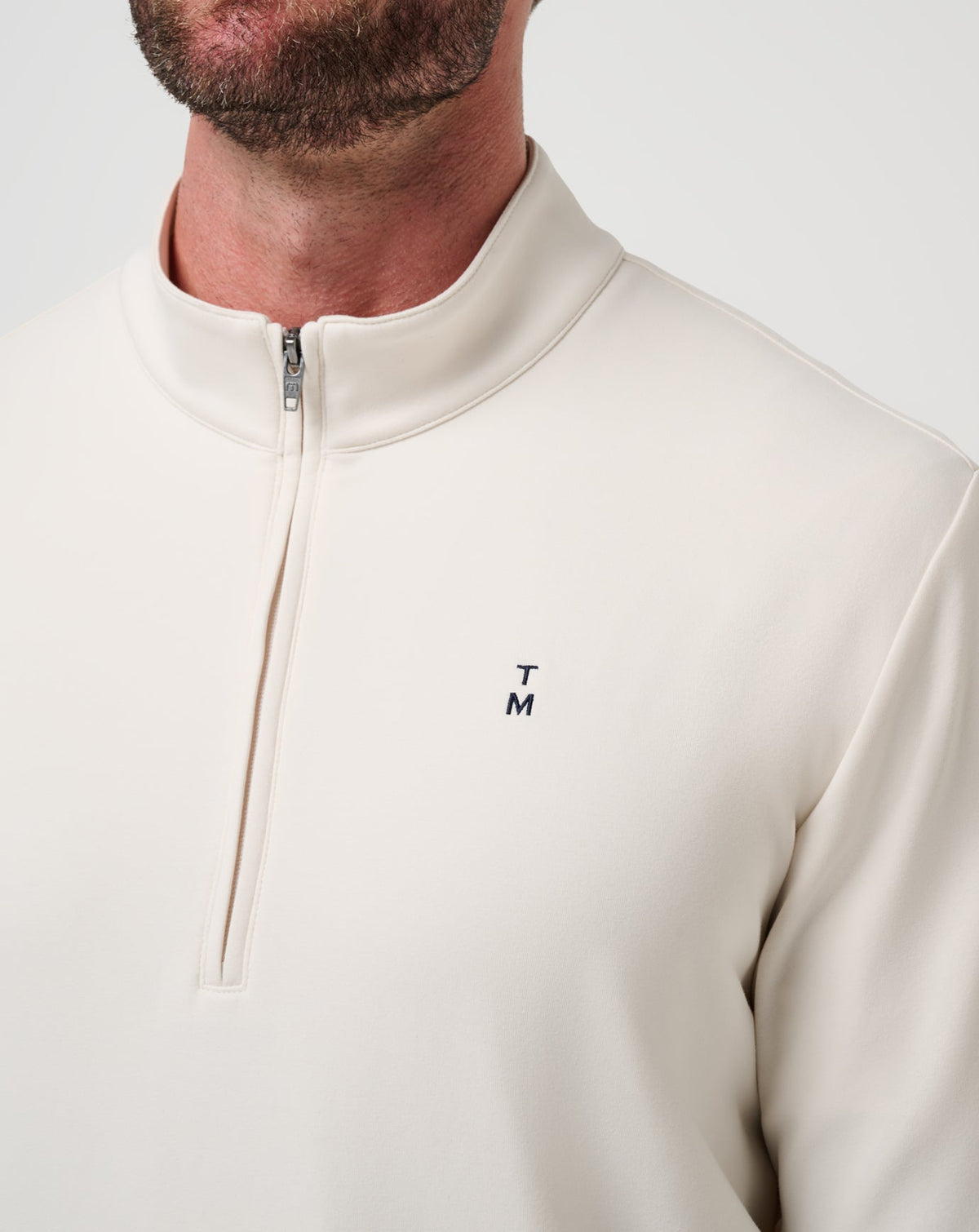 Happier Hour Quarter Zip Birch | Travis Mathew Special Offer