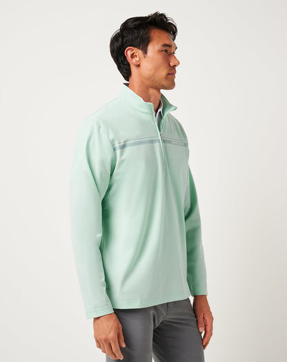 On The Map Quarter Zip Eggshell Blue | Travis Mathew Customer Favorite