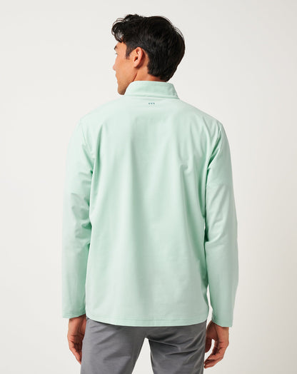 On The Map Quarter Zip Eggshell Blue | Travis Mathew Customer Favorite