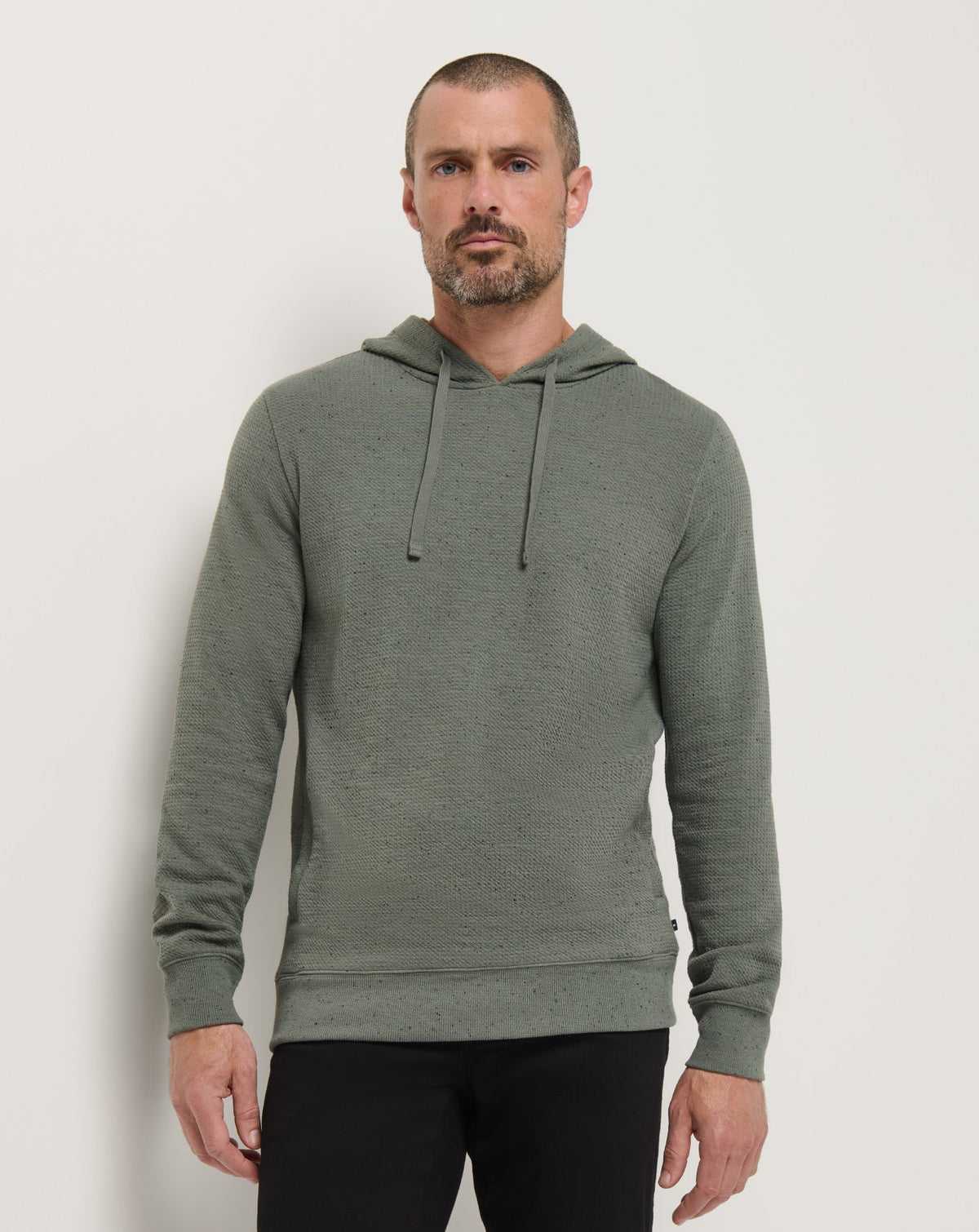 Cloud Waffle Hoodie Dark Olive | Travis Mathew Featured