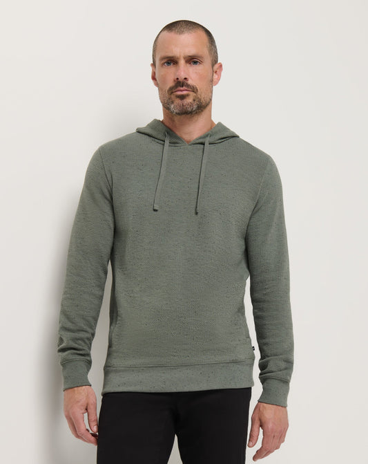 Cloud Waffle Hoodie Dark Olive | Travis Mathew Featured