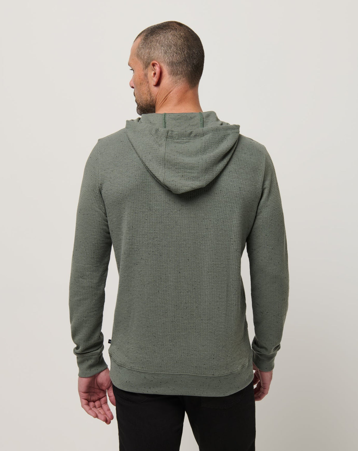 Cloud Waffle Hoodie Dark Olive | Travis Mathew Featured