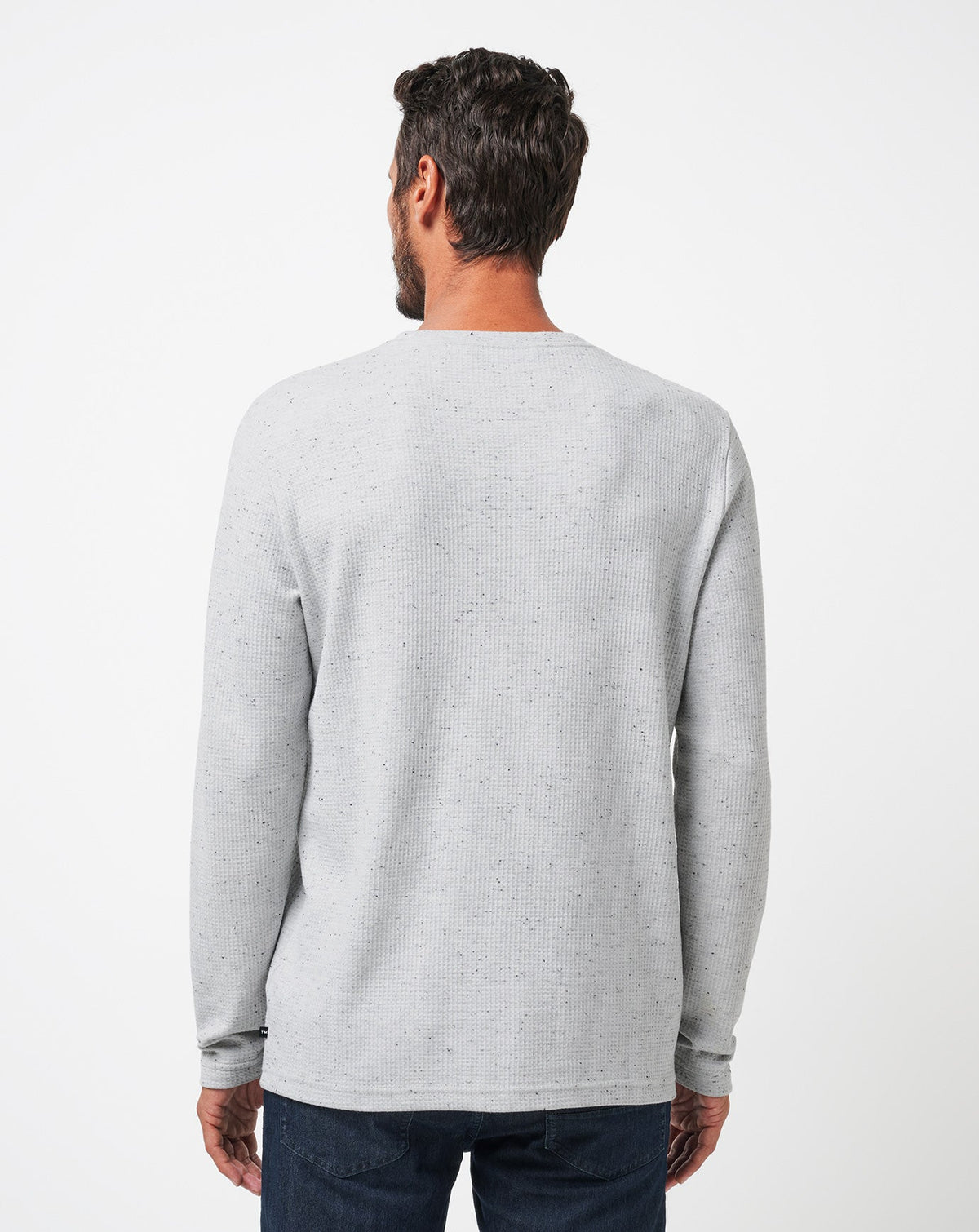 Cloud Waffle Crew Heather Light Grey | Travis Mathew Best Seller