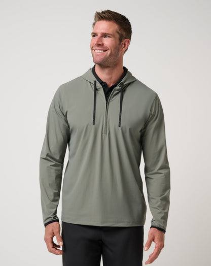 Hero Hour Tech Hoodie Dark Olive | Travis Mathew Great Value