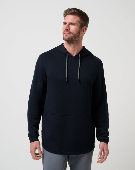 Fibercloud Hoodie Black | Travis Mathew Classic