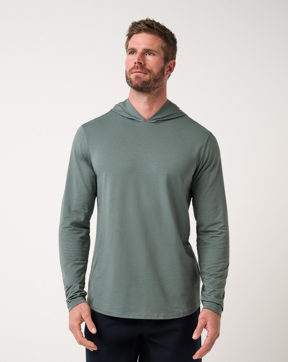 Performance Jersey Hoodie Balsam Green | Travis Mathew Classic