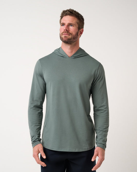 Performance Jersey Hoodie Balsam Green | Travis Mathew Classic