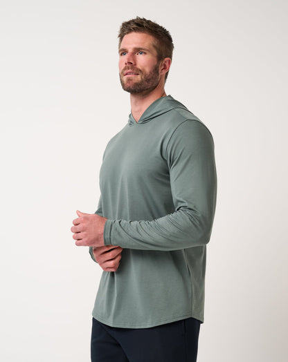 Performance Jersey Hoodie Balsam Green | Travis Mathew Classic