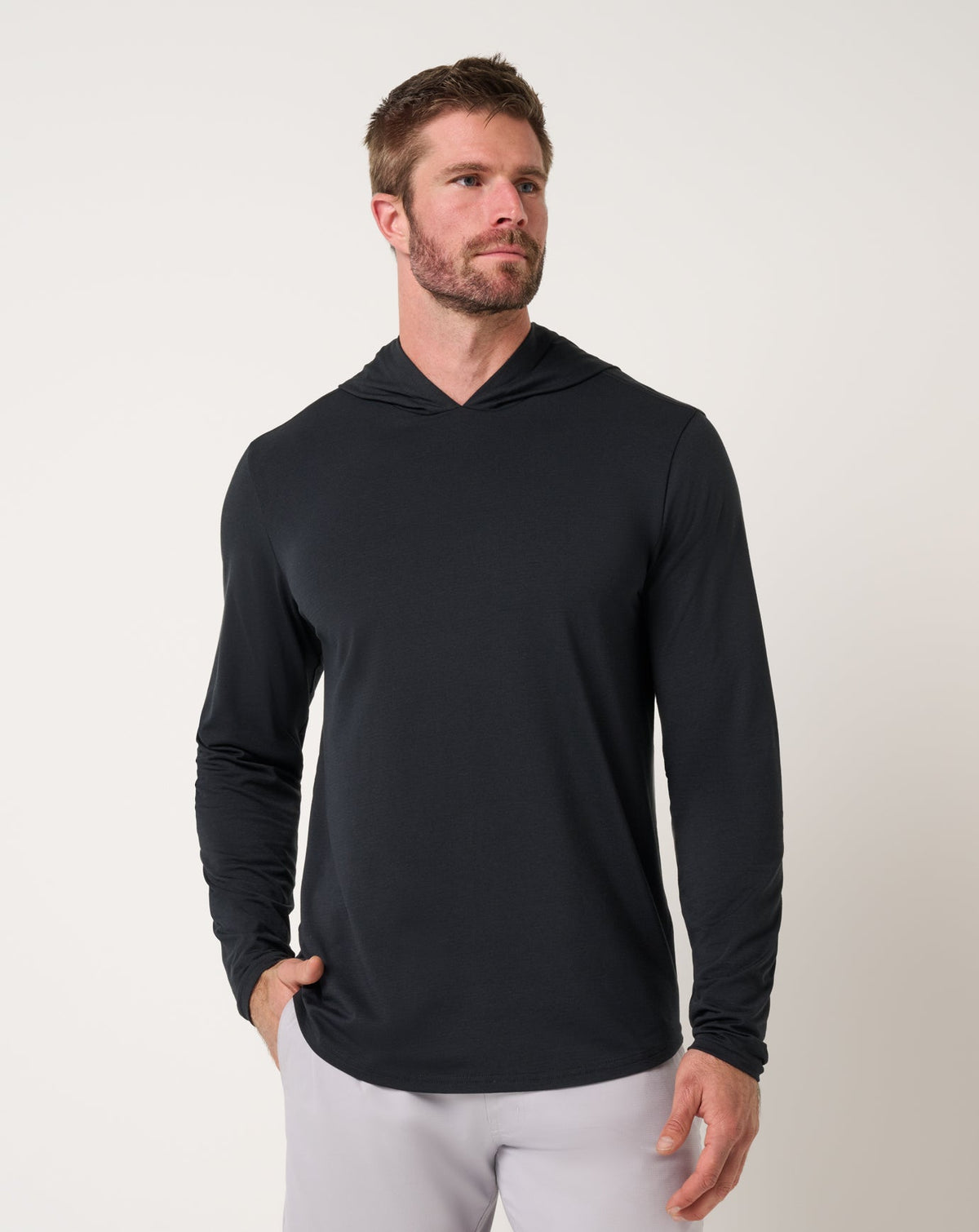 Performance Jersey Hoodie Black | Travis Mathew Customer Favorite
