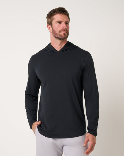 Performance Jersey Hoodie Black | Travis Mathew Customer Favorite
