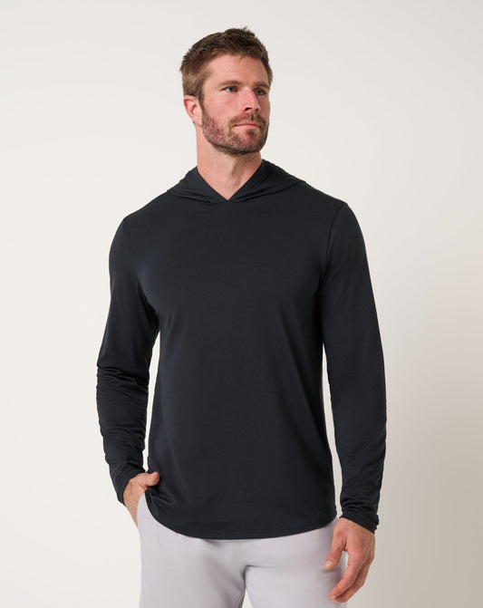 Performance Jersey Hoodie Black | Travis Mathew Customer Favorite