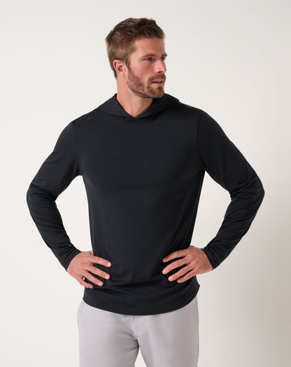 Performance Jersey Hoodie Black | Travis Mathew Customer Favorite