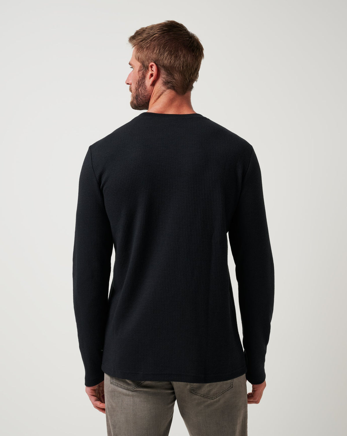 Cloud Waffle Crew Black | Travis Mathew Great Value