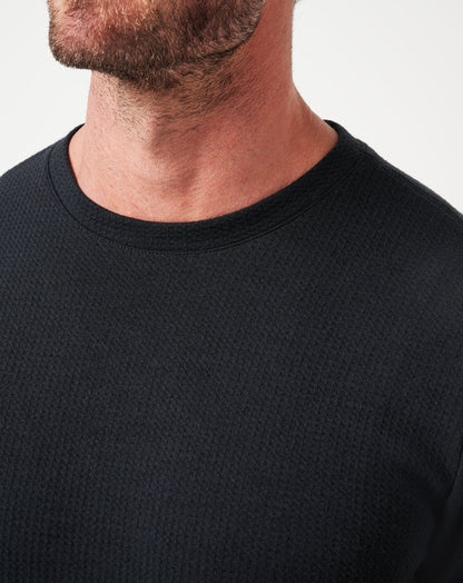 Cloud Waffle Crew Black | Travis Mathew Great Value