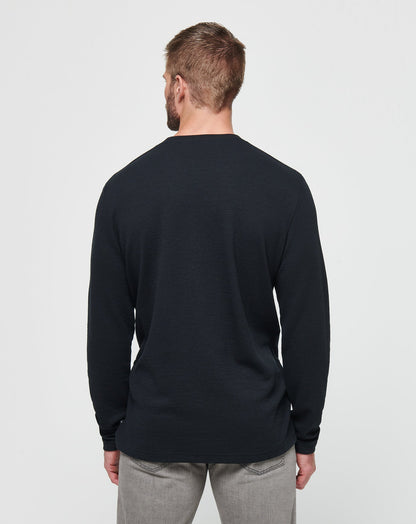 Cloud Waffle Crew Black | Travis Mathew Great Value