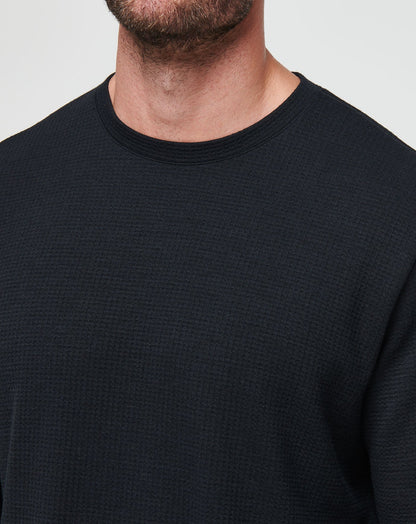Cloud Waffle Crew Black | Travis Mathew Great Value