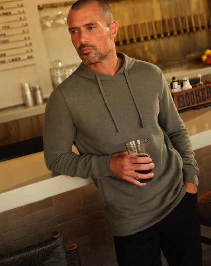 Cloud Waffle Hoodie Black | Travis Mathew Top Pick