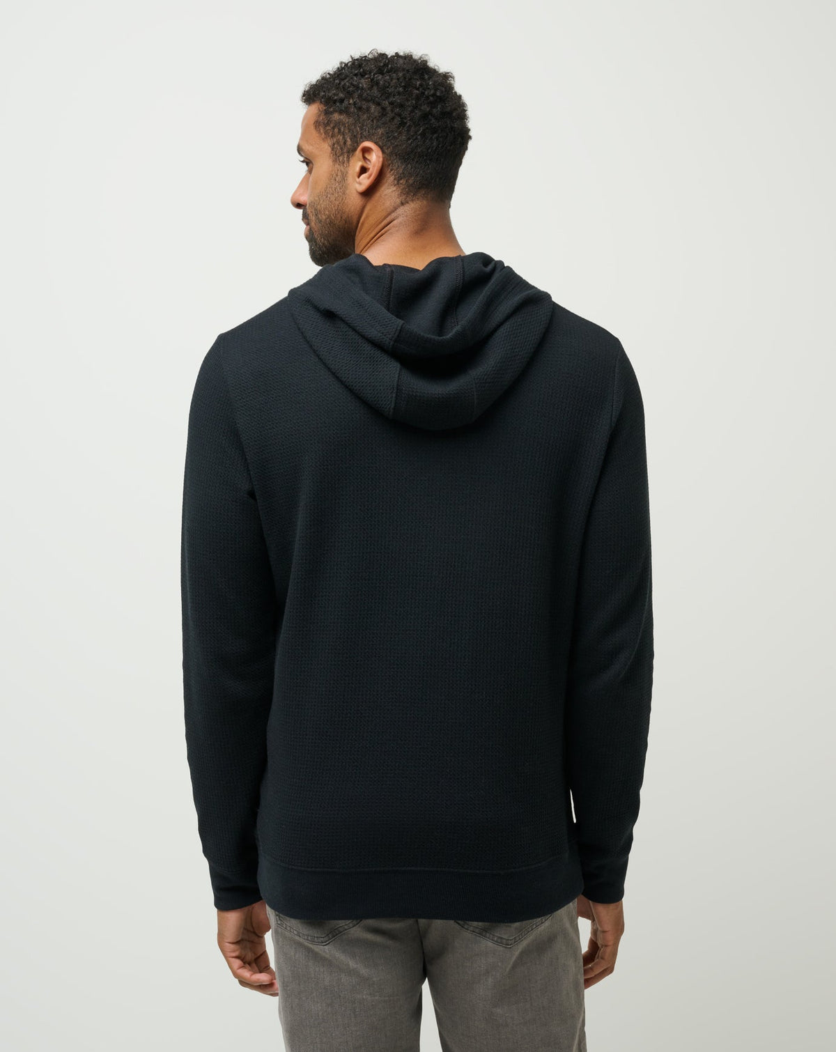 Cloud Waffle Hoodie Black | Travis Mathew Top Pick